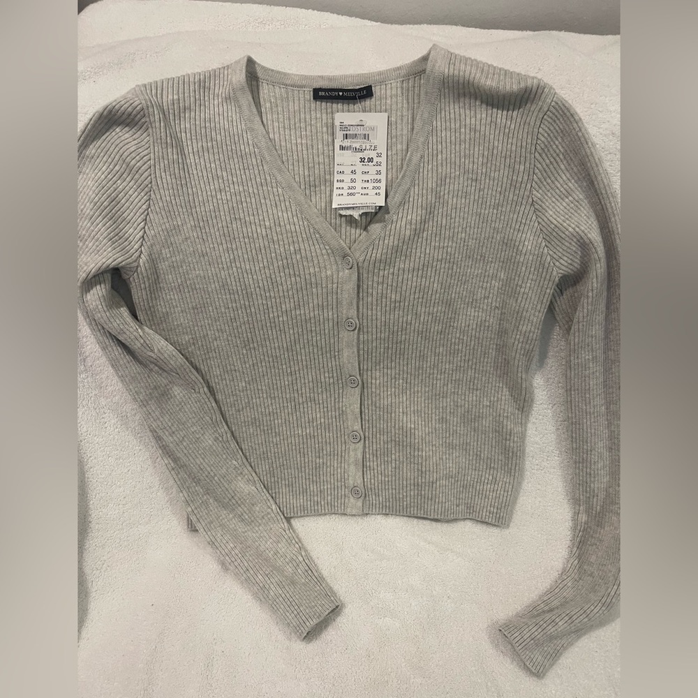 Brandy Melville Grey Sweater with Tags
